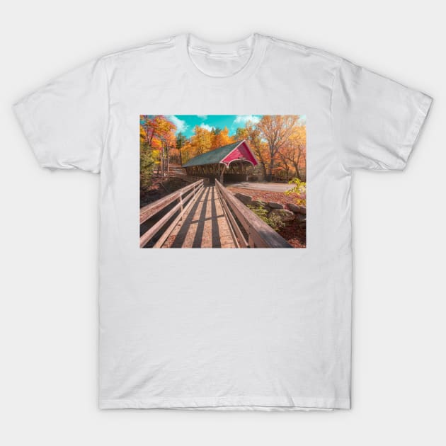 The Flume Bridge T-Shirt by jswolfphoto